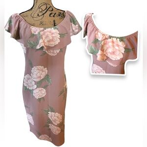 Jolie & Joy FCT Love Off the Shoulder Dress Ruffle Neckline 1X